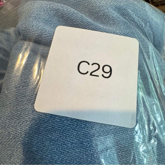 Driftwood Womens Jeans Ruby 1X L27 Pull On Relaxed Indigo Floral Embroidered C29 - Picture 10 of 12